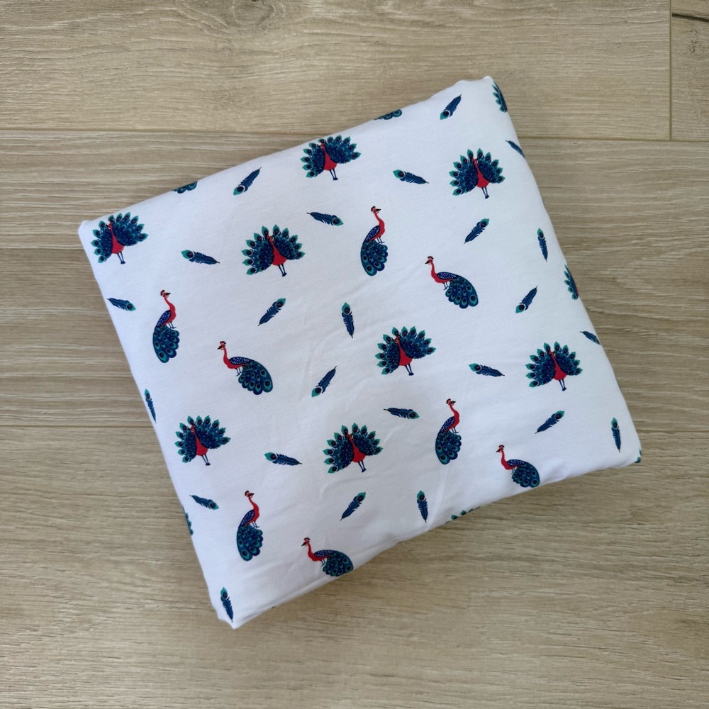 Bubble Baby Peacock Quilted Bamboo Blanket